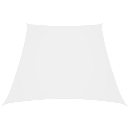 vidaXL Toldo de vela tela oxford trapecio blanco 2/4x3 m