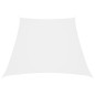 vidaXL Toldo de vela tela oxford trapecio blanco 2/4x3 m vidaXL Toldo de vela tela oxford trapecio blanco 2/4x3 m