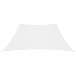 vidaXL Toldo de vela tela oxford trapecio blanco 2/4x3 m