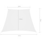vidaXL Toldo de vela tela oxford trapecio blanco 2/4x3 m vidaXL Toldo de vela tela oxford trapecio blanco 2/4x3 m