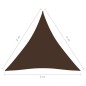vidaXL Toldo de vela triangular tela Oxford marrón 4x4x4 m vidaXL Toldo de vela triangular tela Oxford marrón 4x4x4 m
