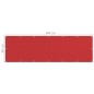 vidaXL Toldo para balcón HDPE rojo 90x300 cm vidaXL Toldo para balcón HDPE rojo 90x300 cm
