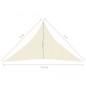 vidaXL Toldo de vela crema HDPE 160 g/m² 3x3x4,2 m vidaXL Toldo de vela crema HDPE 160 g/m² 3x3x4,2 m