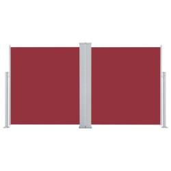 vidaXL Toldo lateral retráctil rojo 160x600 cm 