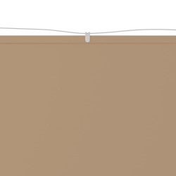 vidaXL Toldo vertical tela oxford gris taupé 100x420 cm