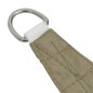 vidaXL Toldo de vela trapezoidal de tela oxford beige 2/4x3 m