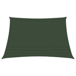 vidaXL Toldo de vela verde oscuro HDPE 160 g/m² 3/4x2 m