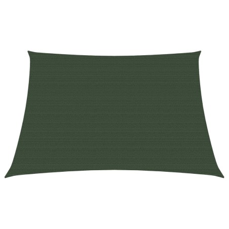 vidaXL Toldo de vela verde oscuro HDPE 160 g/m² 3/4x2 m