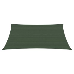 vidaXL Toldo de vela verde oscuro HDPE 160 g/m² 3/4x2 m