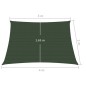 vidaXL Toldo de vela verde oscuro HDPE 160 g/m² 3/4x2 m vidaXL Toldo de vela verde oscuro HDPE 160 g/m² 3/4x2 m