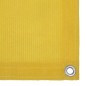 vidaXL Toldo para balcón HDPE amarillo 75x500 cm 