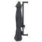 vidaXL Sombrilla de pared con LEDs y poste de metal 300 cm antracita vidaXL Sombrilla de pared con LEDs y poste de metal 300 cm antracita
