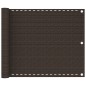 vidaXL Toldo para balcón HDPE marrón 75x400 cm vidaXL Toldo para balcón HDPE marrón 75x400 cm