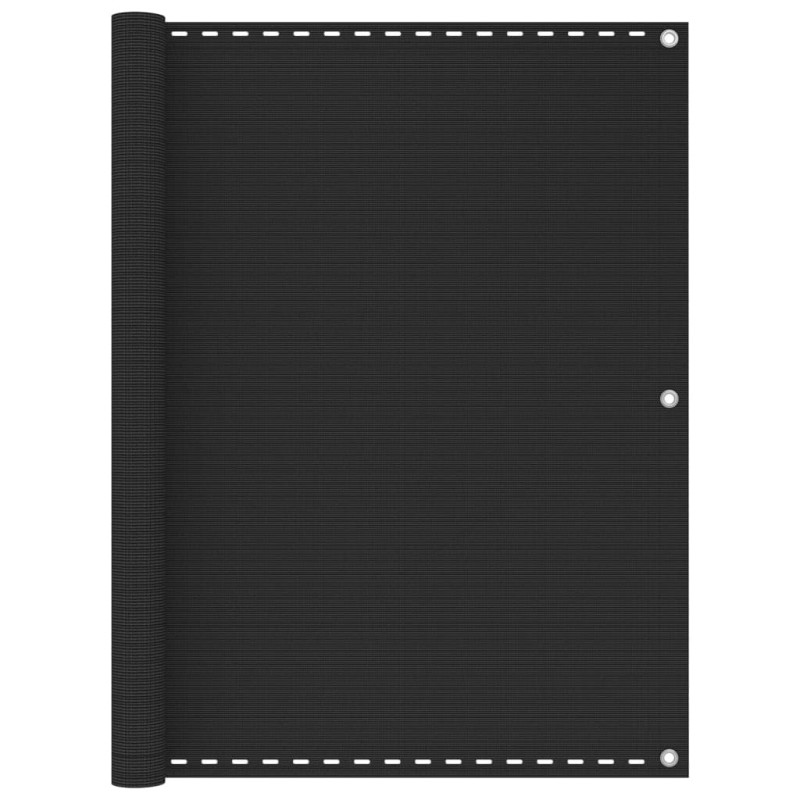 vidaXL Toldo para balcón HDPE gris antracita 120x600 cm vidaXL Toldo para balcón HDPE gris antracita 120x600 cm