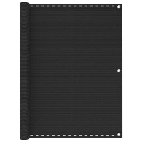 vidaXL Toldo para balcón HDPE gris antracita 120x600 cm