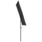 vidaXL Sombrilla de jardín con palo de aluminio negro 180x110 cm vidaXL Sombrilla de jardín con palo de aluminio negro 180x110 cm