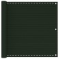 vidaXL Toldo para balcón HDPE verde oscuro 90x600 cm vidaXL Toldo para balcón HDPE verde oscuro 90x600 cm