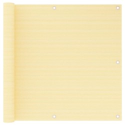 vidaXL Toldo para balcón HDPE beige 90x500 cm
