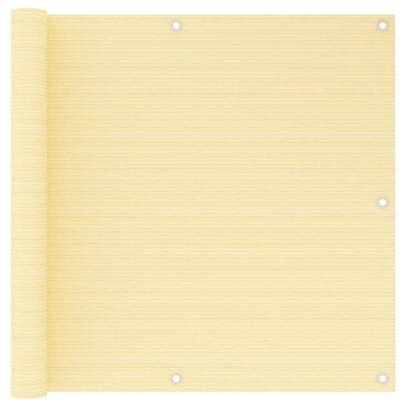 vidaXL Toldo para balcón HDPE beige 90x500 cm vidaXL Toldo para balcón HDPE beige 90x500 cm
