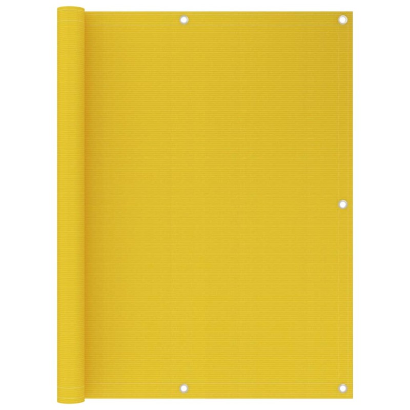 vidaXL Toldo para balcón HDPE amarillo 120x400 cm vidaXL Toldo para balcón HDPE amarillo 120x400 cm
