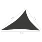 vidaXL Toldo de vela negro HDPE 160 g/m² 3x4x5 m vidaXL Toldo de vela negro HDPE 160 g/m² 3x4x5 m