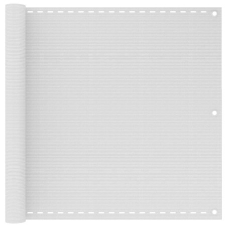 vidaXL Toldo para balcón HDPE blanco 90x500 cm 