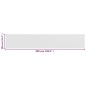 vidaXL Toldo para balcón HDPE blanco 90x500 cm vidaXL Toldo para balcón HDPE blanco 90x500 cm