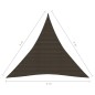 vidaXL Toldo de vela HDPE marrón 160 g/m² 4x4x4 m vidaXL Toldo de vela HDPE marrón 160 g/m² 4x4x4 m