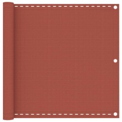 vidaXL Toldo para balcón HDPE terracota 90x400 cm 