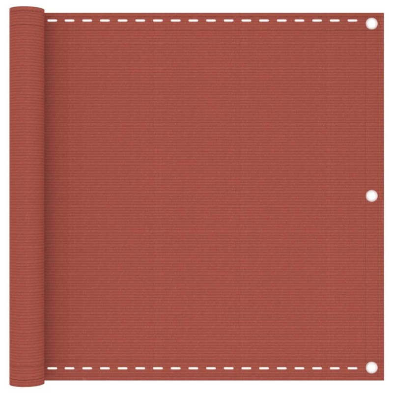 vidaXL Toldo para balcón HDPE terracota 90x400 cm vidaXL Toldo para balcón HDPE terracota 90x400 cm