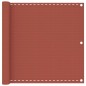 vidaXL Toldo para balcón HDPE terracota 90x400 cm vidaXL Toldo para balcón HDPE terracota 90x400 cm
