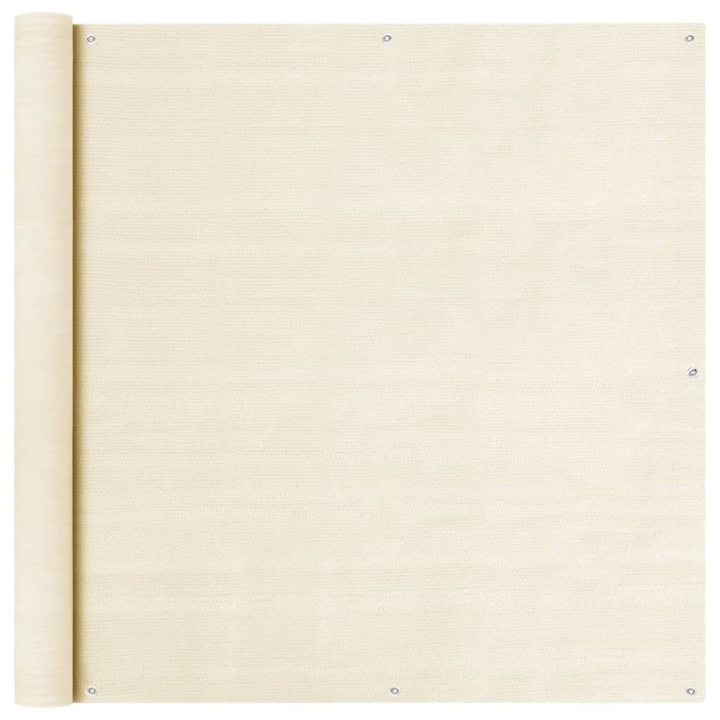 vidaXL Toldo para balcón HDPE crema 120x300 cm vidaXL Toldo para balcón HDPE crema 120x300 cm