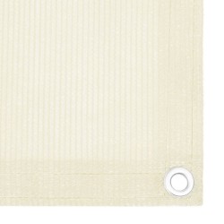 vidaXL Toldo para balcón HDPE crema 120x300 cm 