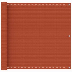 vidaXL Toldo para balcón HDPE naranja 90x500 cm 