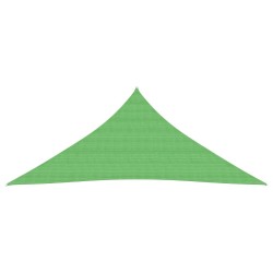 vidaXL Toldo de vela HDPE verde claro 160 g/m² 4x4x4 m