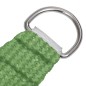 vidaXL Toldo de vela HDPE verde claro 160 g/m² 4x4x4 m vidaXL Toldo de vela HDPE verde claro 160 g/m² 4x4x4 m