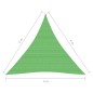 vidaXL Toldo de vela HDPE verde claro 160 g/m² 4x4x4 m vidaXL Toldo de vela HDPE verde claro 160 g/m² 4x4x4 m