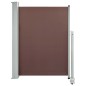 vidaXL Toldo lateral retráctil de jardín marrón 100x300 cm vidaXL Toldo lateral retráctil de jardín marrón 100x300 cm