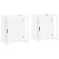 vidaXL Armarios de pared 2 uds madera de ingeniería blanco vidaXL Armarios de pared 2 uds madera de ingeniería blanco