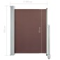 vidaXL Toldo lateral retráctil de jardín marrón 100x300 cm vidaXL Toldo lateral retráctil de jardín marrón 100x300 cm