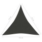 vidaXL Toldo de vela HDPE gris antracita 160 g/m² 4,5x4,5x4,5 m vidaXL Toldo de vela HDPE gris antracita 160 g/m² 4,5x4,5x4,5 m