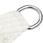 vidaXL Toldo de vela blanco HDPE 160 g/m² 3/4x2 m