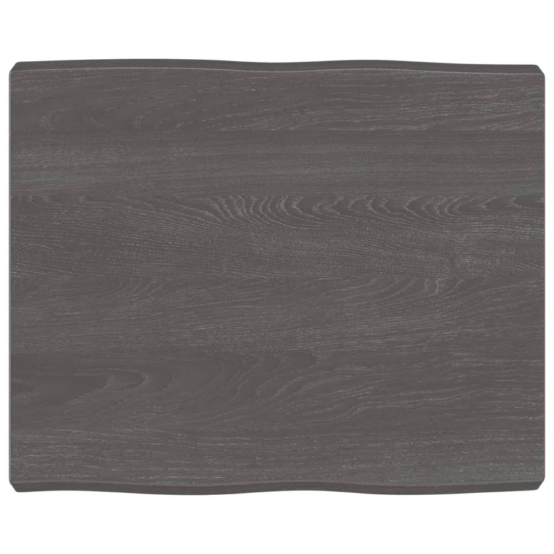 vidaXL Tablero mesa madera tratada borde vivo marrón 60x50x(2-6) cm vidaXL Tablero mesa madera tratada borde vivo marrón 60x50x(2-6) cm