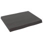 vidaXL Tablero mesa madera tratada borde vivo marrón 60x50x(2-6) cm vidaXL Tablero mesa madera tratada borde vivo marrón 60x50x(2-6) cm