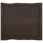 vidaXL Tablero mesa madera tratada borde vivo marrón 60x50x(2-6) cm vidaXL Tablero mesa madera tratada borde vivo marrón 60x50x(2-6) cm