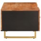 vidaXL Mesa de centro madera maciza de mango negro marrón 100x54x40 cm vidaXL Mesa de centro madera maciza de mango negro marrón 100x54x40 cm