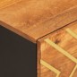 vidaXL Mesa de centro madera maciza de mango negro marrón 100x54x40 cm vidaXL Mesa de centro madera maciza de mango negro marrón 100x54x40 cm