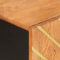 vidaXL Mueble aparador madera maciza mango marrón/negro 90x33,5x75 cm vidaXL Mueble aparador madera maciza mango marrón/negro 90x33,5x75 cm