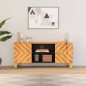 vidaXL Mueble de TV madera maciza mango marrón y negro 105x33,5x46 cm