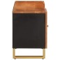 vidaXL Mueble de TV madera maciza mango marrón y negro 105x33,5x46 cm